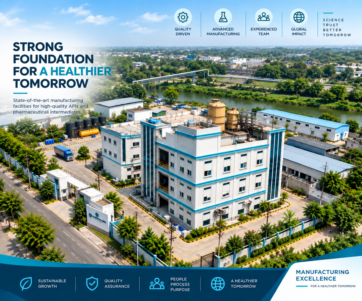 Aerial View of the Manufacturing Campus
